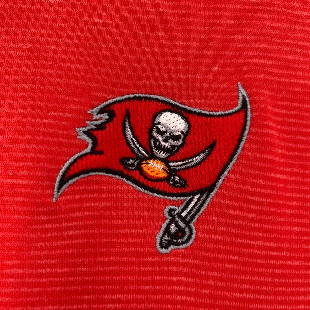Nike NFL Tampa Bay Buccaneers Polo Men‎ XL Red Dri-FIT Onfield Football Tailgate